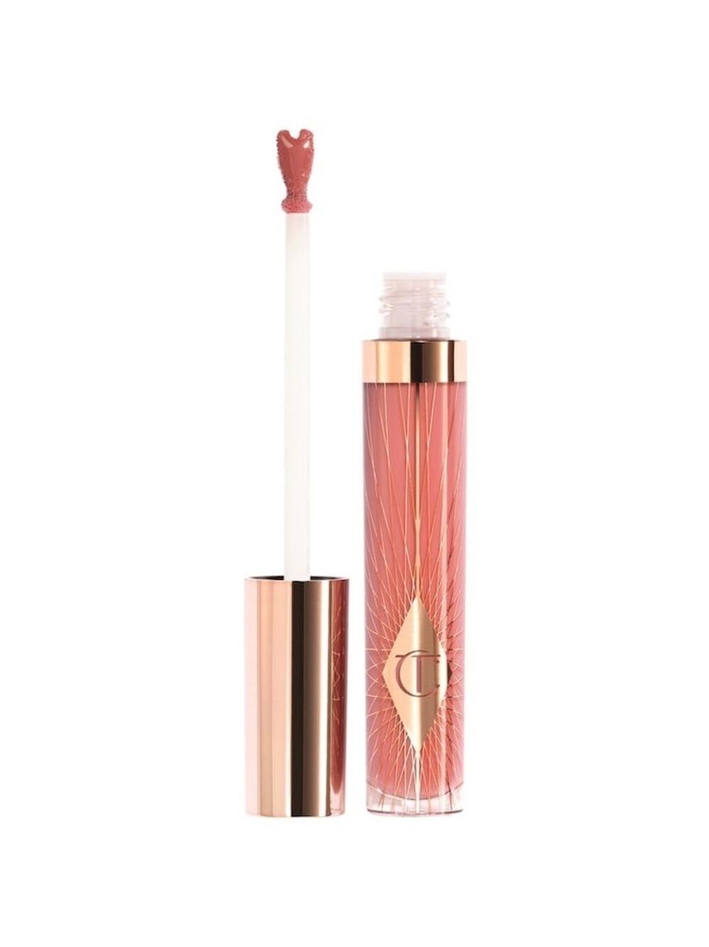 Charlotte Tilbury 
Collagen Lip Bath Gloss: Pillow Talk Medium